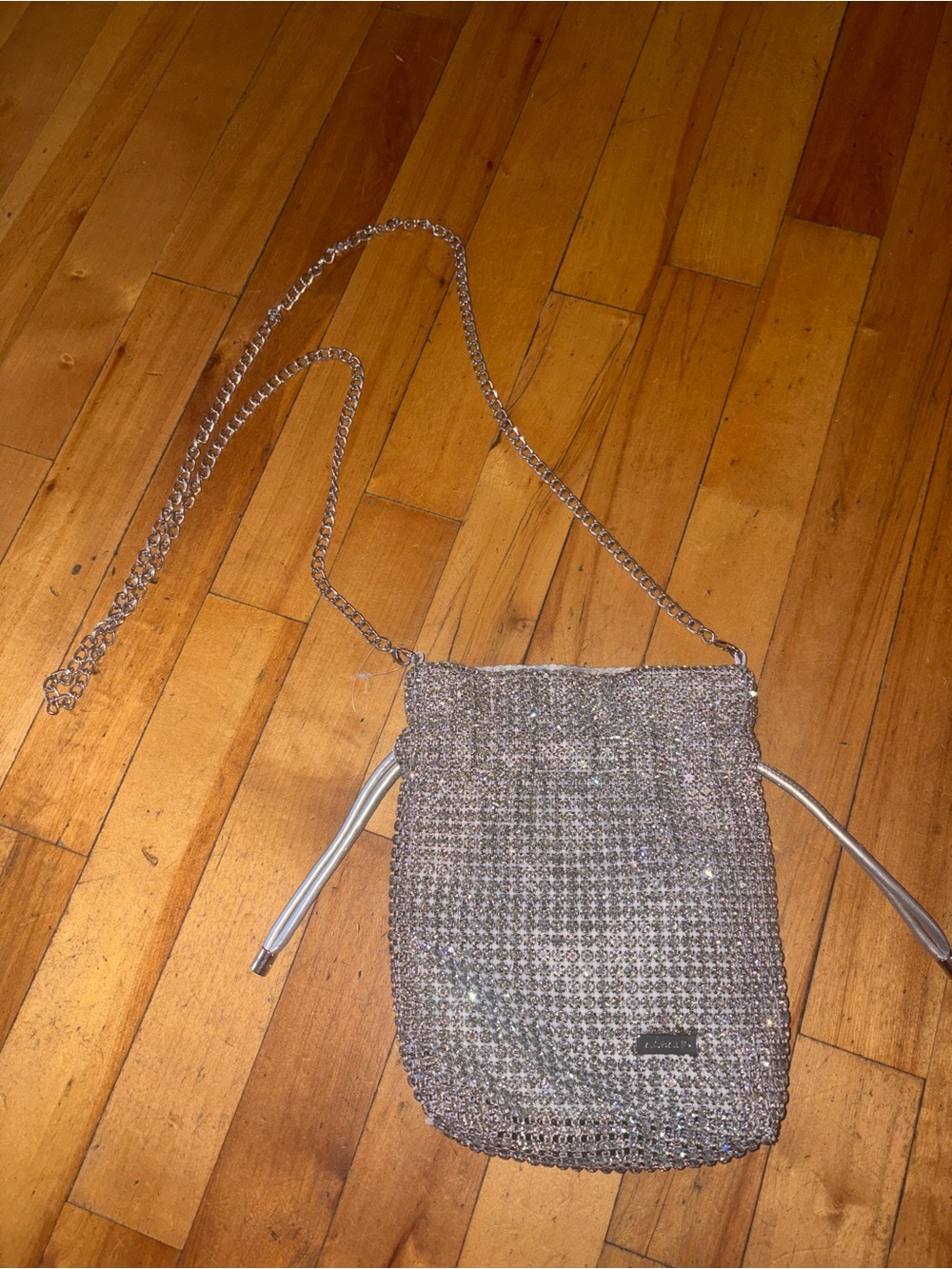 Albano Italian Silver Crossbody Bag
